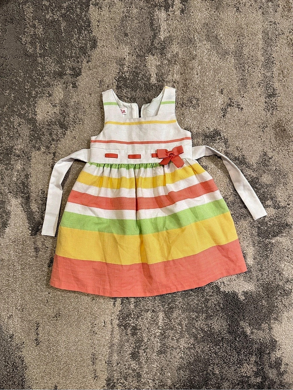 Jessica Ann Striped Girls' Dress Size 18M